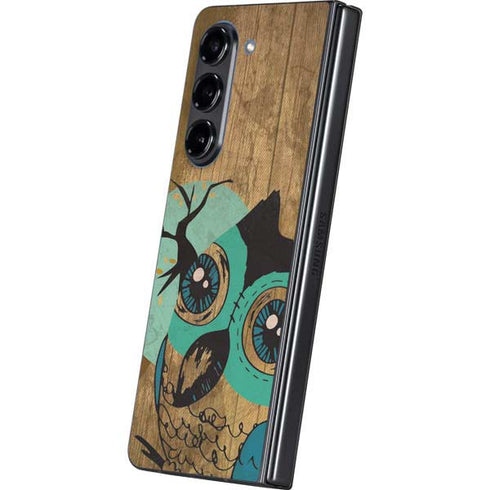 Autumn Owl Galaxy Z Fold5 5G Skin